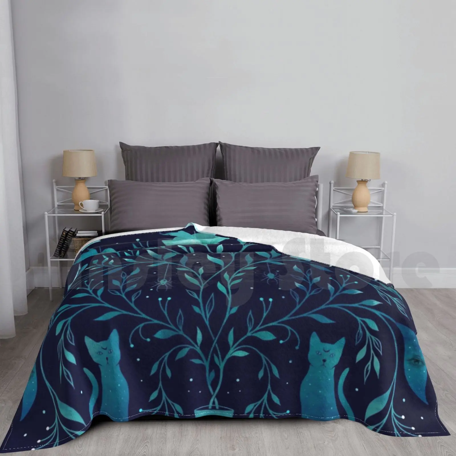Mystical Potted Plant Blanket For Sofa Bed Travel Flower Pot Plant Botany Mystical Magical Wicca Witch Vibe Cat
Mystical Potted Plant Blanket For Sofa Bed Travel Flower Pot Plant Botany Mystical Magical Wicca Witch Vibe Cat