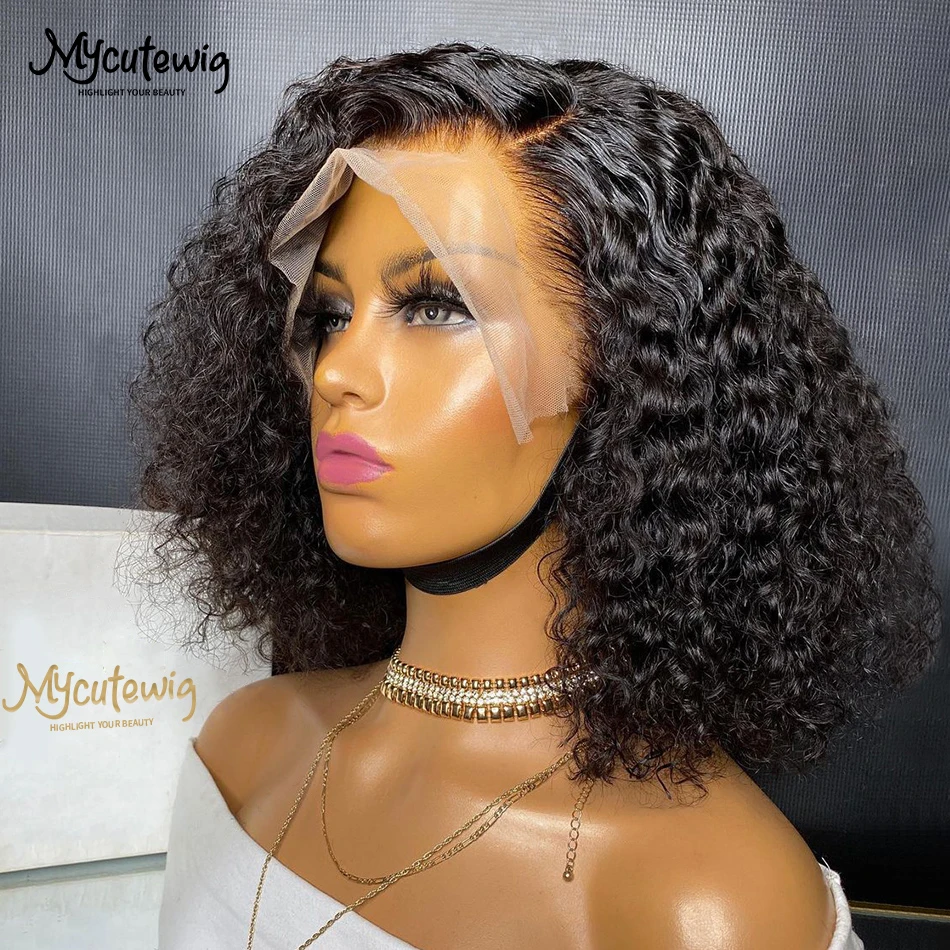 13x4 Short Jerry Curly Bob Lace Front Human Hair Wigs Deep Wave Brazilian Pre Pluck 4x4 Lace Closure For Women Wig 180% Density
13x4 Short Jerry Curly Bob Lace Front Human Hair Wigs Deep Wave Brazilian Pre Pluck 4x4 Lace Closure For Women Wig 180% Density