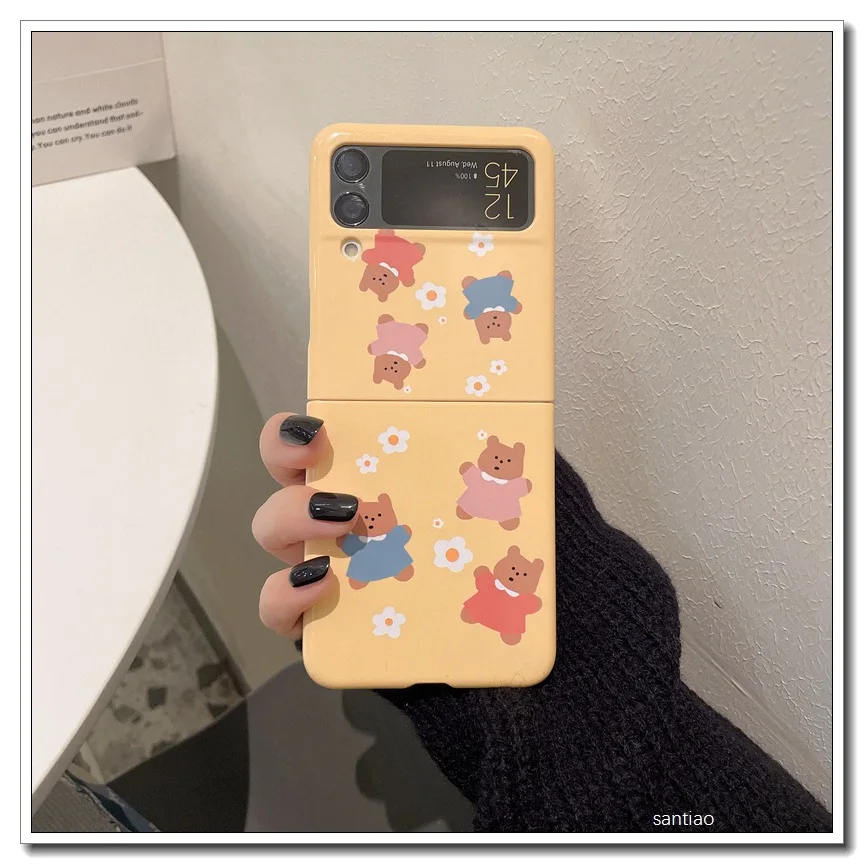 Корейский мультяшный чехол для Samsung Galaxy Z Flip 3, чехол Z Flip 2, складная защитная задняя крышка для экрана, Жесткий Чехол
Корейский мультяшный чехол для Samsung Galaxy Z Flip 3, чехол Z Flip 2, складная защитная задняя крышка для экрана, Жесткий Чехол