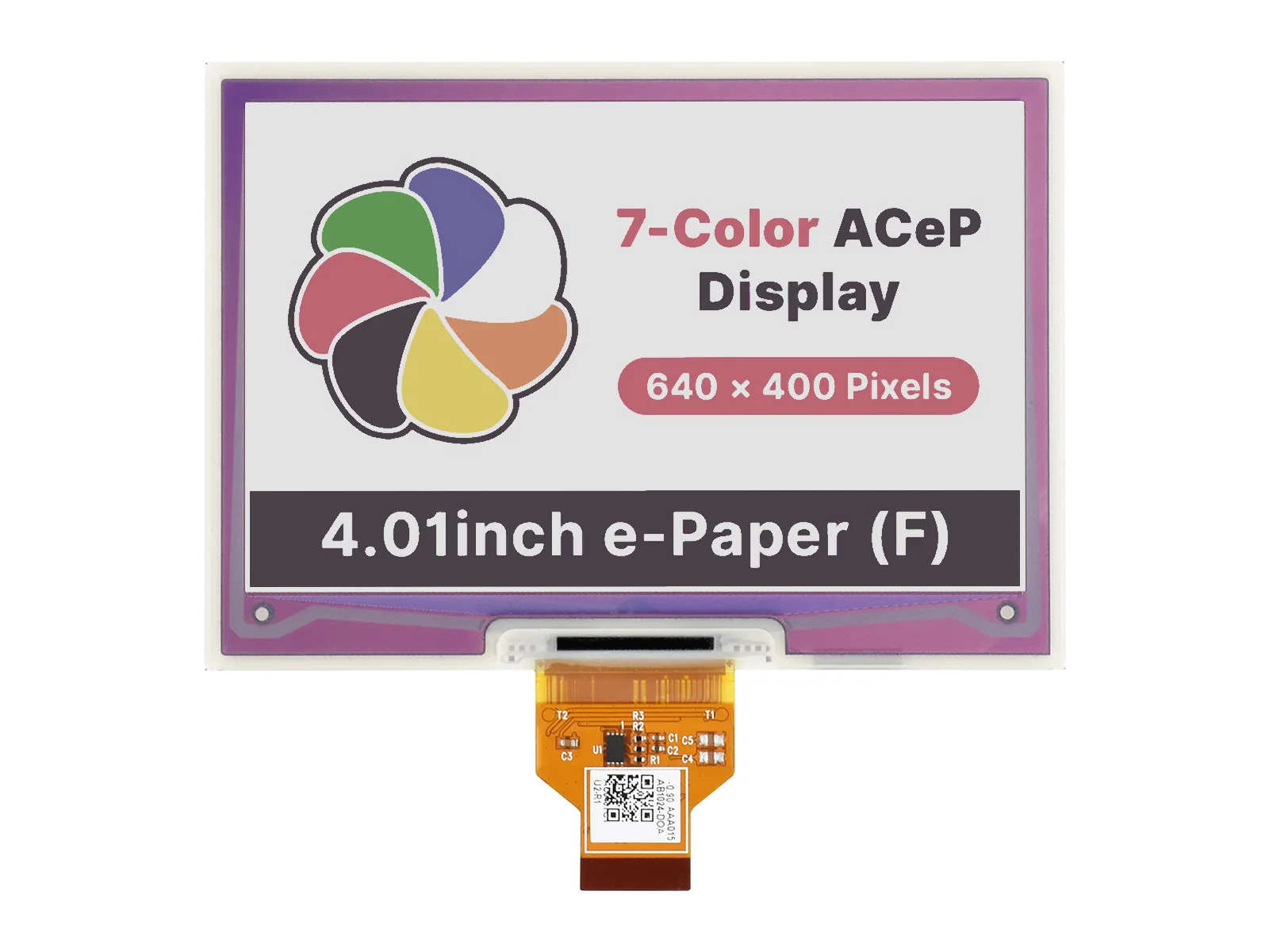 Waveshare 4.01inch Colorful E-Paper E-Ink Raw Display, 640×400 Pixels, ACeP 7-Color, Without PCB
Waveshare 4.01inch Colorful E-Paper E-Ink Raw Display, 640×400 Pixels, ACeP 7-Color, Without PCB