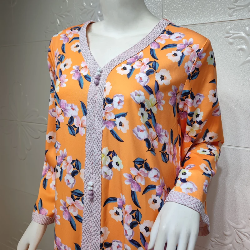 Fashion Flower Print Abayas for Women 2021 Islam Clothing Loose Casual Dubai Turkey Homewear Kaftan Moroccan Muslim Dress Female
Fashion Flower Print Abayas for Women 2021 Islam Clothing Loose Casual Dubai Turkey Homewear Kaftan Moroccan Muslim Dress Female