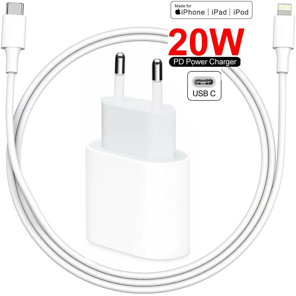 20W PD 3.0 Fast Charger With Type C 1m/2m Cable Quick Charging US/EU Travel Adapter For iPhone 12 11 Pro Max 8 iPad For Huawei 
20W PD 3.0 Fast Charger With Type C 1m/2m Cable Quick Charging US/EU Travel Adapter For iPhone 12 11 Pro Max 8 iPad For Huawei