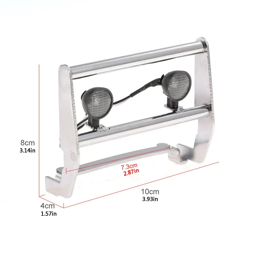 For Traxxas Trx4 Rc Climbing Car 82046-4 Stainless Steel Bumper With 2 Led Lights Model Upgrade Accessories
For Traxxas Trx4 Rc Climbing Car 82046-4 Stainless Steel Bumper With 2 Led Lights Model Upgrade Accessories
