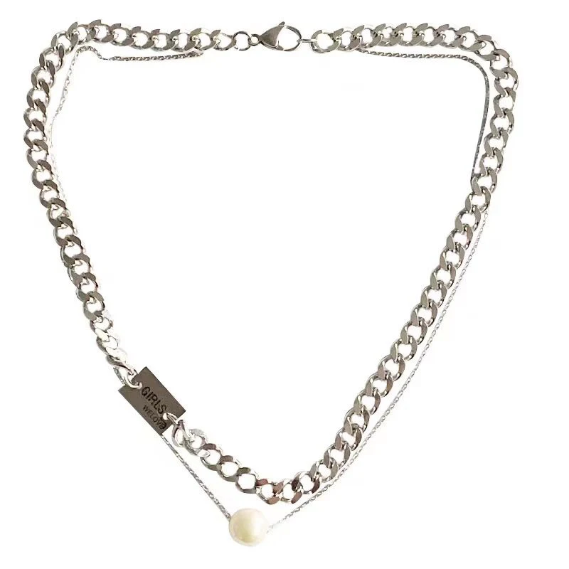 Vintage Multi Layers Chain Necklaces For Women Fashion Silver Color Pearls Alloy Long Choker Collar Necklace 2020 Jewelry Gift
Vintage Multi Layers Chain Necklaces For Women Fashion Silver Color Pearls Alloy Long Choker Collar Necklace 2020 Jewelry Gift