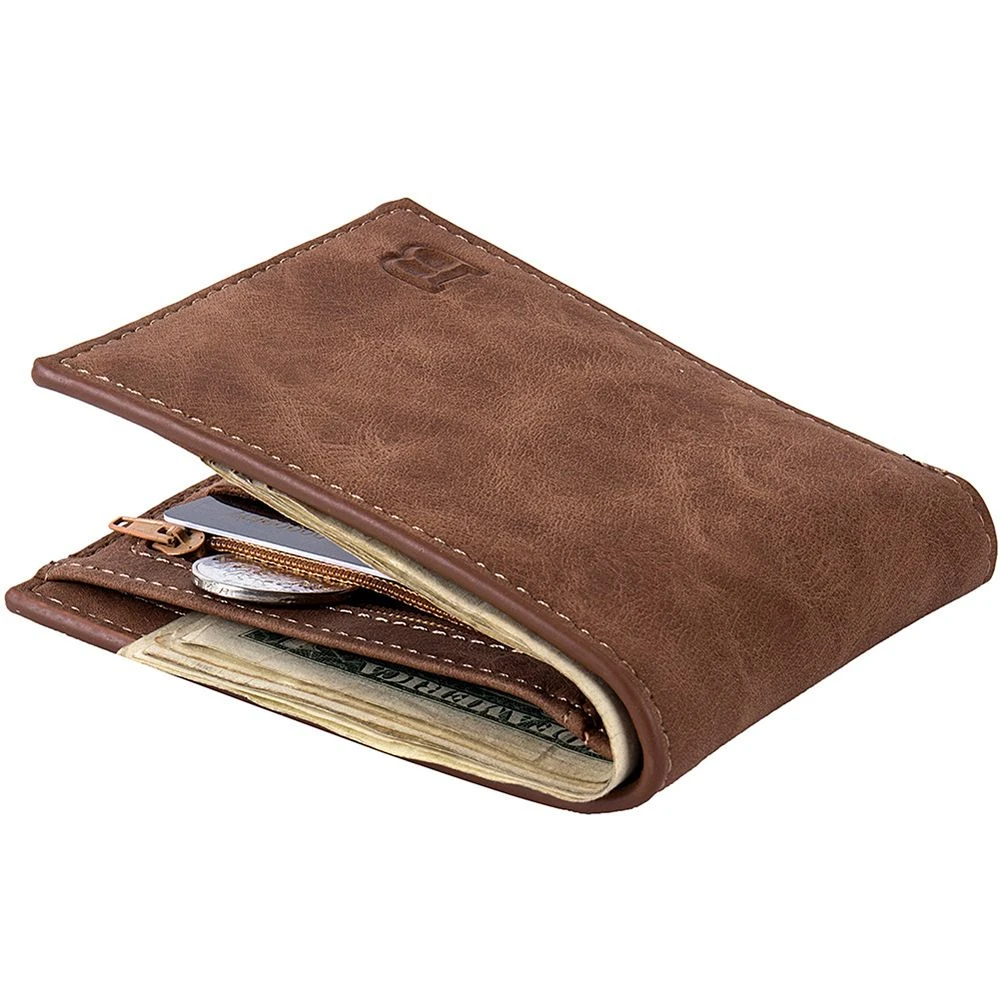Hot Sale New 1PCS High Quality Fashion Mini Men's Luxury Business Wallet Card Holder Man Purse Coin Bag Zipper Gift For Men | Багаж и