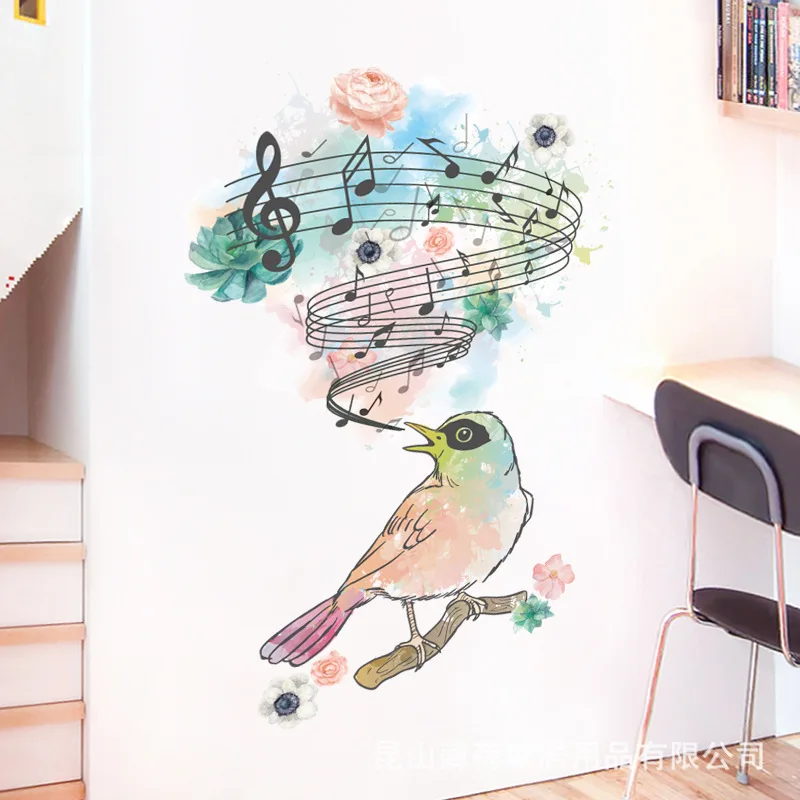 Cool Painted Notes Bird Art Wall Stickers for Living Room Bedroom Children's Room 3D Wall Stickers Support a Generation of Hair
Cool Painted Notes Bird Art Wall Stickers for Living Room Bedroom Children's Room 3D Wall Stickers Support a Generation of Hair