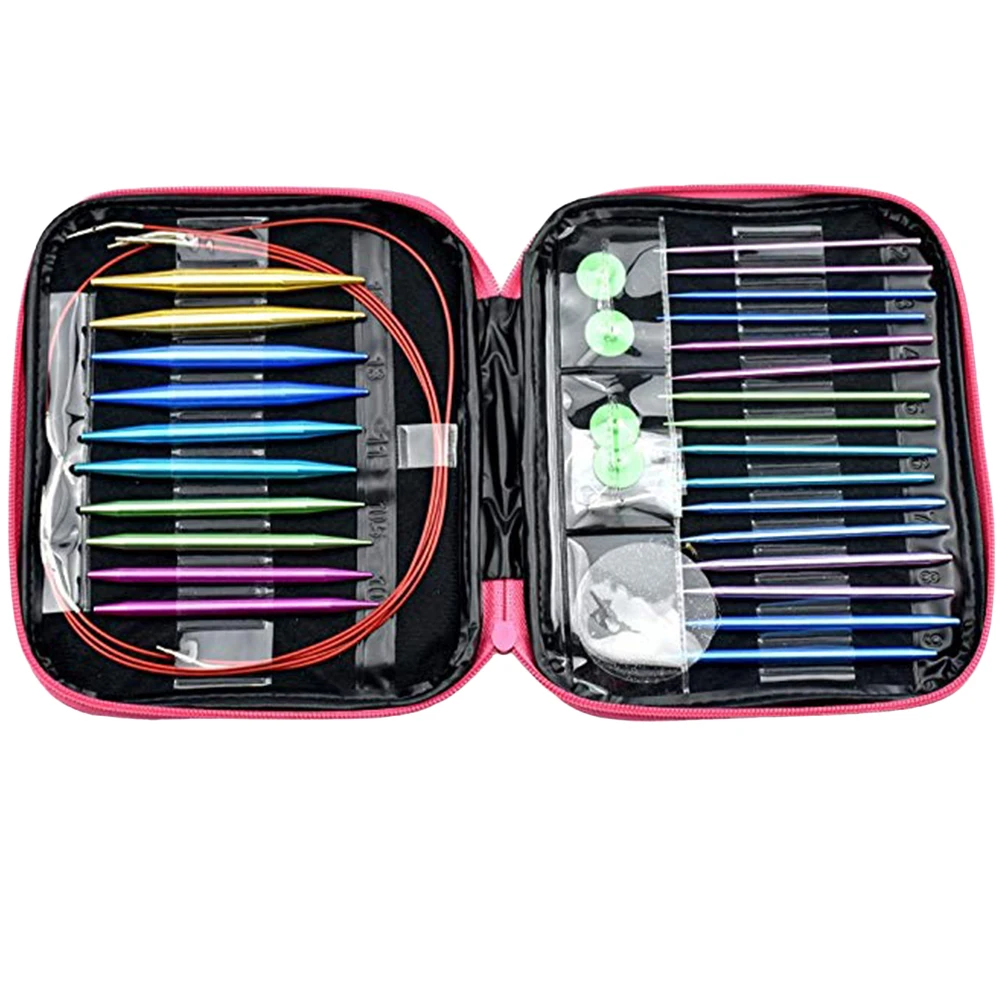 1 Набор вязальных спиц, прочные высококачественные прочные U-образные спицы, круговые спицы для девушек и женщин 
1 Набор вязальных спиц, прочные высококачественные прочные U-образные спицы, круговые спицы для девушек и женщин