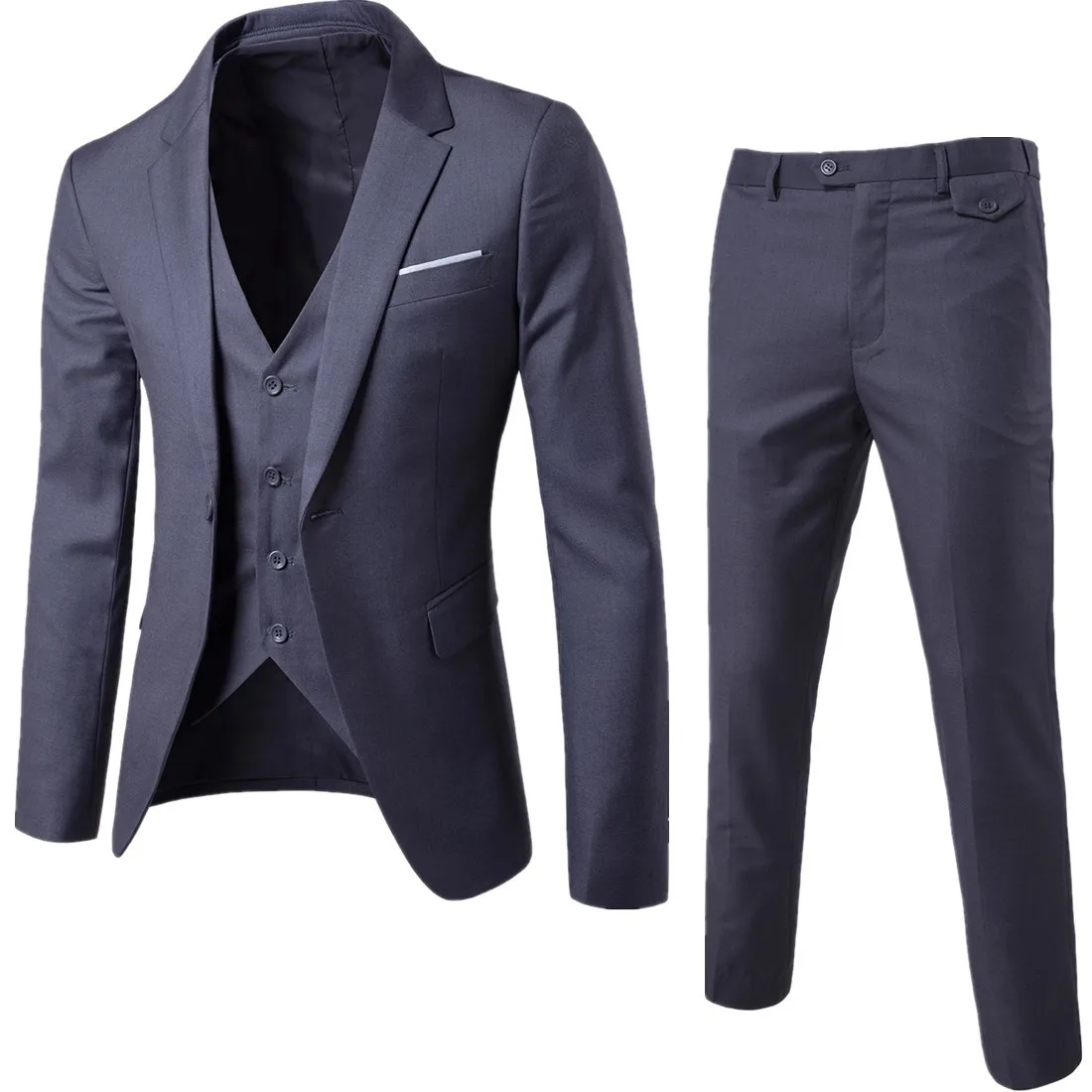 New foreign trade business casual suit three-piece new groom with wedding suit suit, male cross-border men's clothing
New foreign trade business casual suit three-piece new groom with wedding suit suit, male cross-border men's clothing