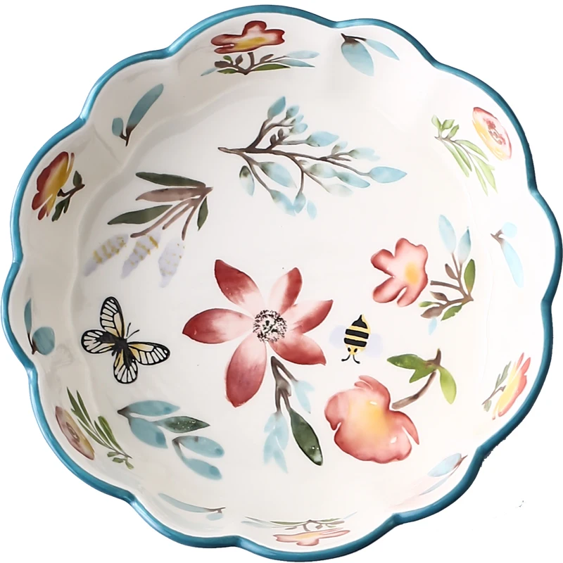 Ceramic fruit salad bowl creative personality ceramic bowl household dessert bowl oven baking bowl snack bowl LB01131
Ceramic fruit salad bowl creative personality ceramic bowl household dessert bowl oven baking bowl snack bowl LB01131