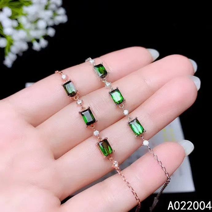 KJJEAXCMY Fine Jewelry 925 Sterling Silver inlaid gemstone green tourmaline women hand bracelet beautiful support detection
KJJEAXCMY Fine Jewelry 925 Sterling Silver inlaid gemstone green tourmaline women hand bracelet beautiful support detection