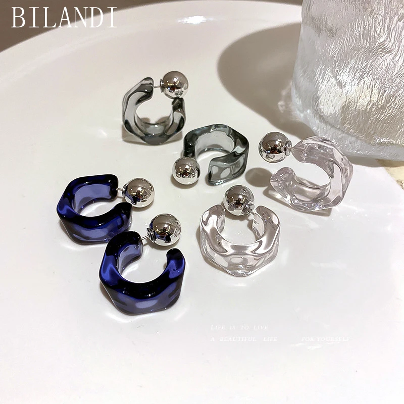 Bilandi 925 Silver Needle Fashion Jewelry Resin Earrings Popular Design Transparent Navy Gray Drop Earrings For Women Gifts
Bilandi 925 Silver Needle Fashion Jewelry Resin Earrings Popular Design Transparent Navy Gray Drop Earrings For Women Gifts