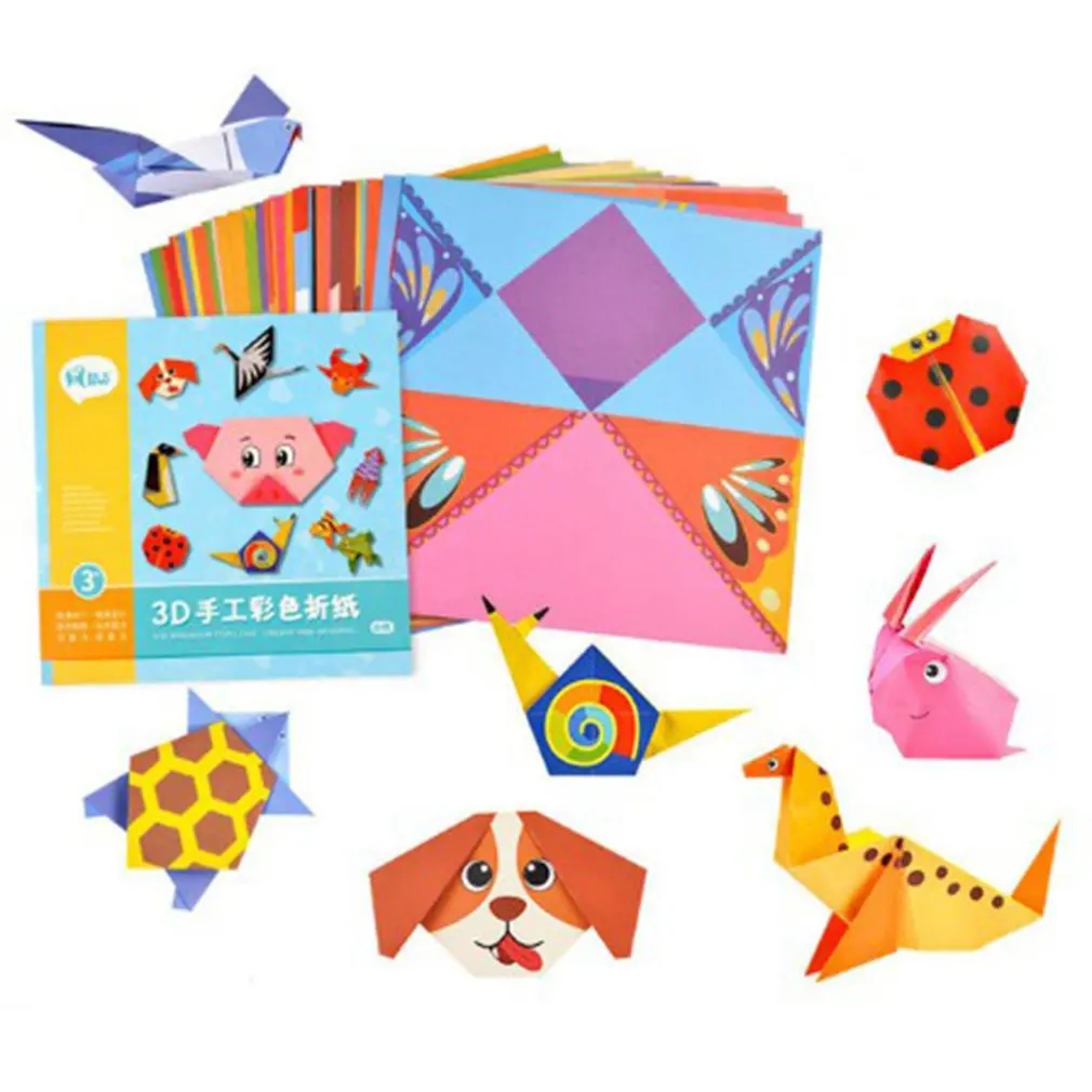 54 Pages Montessori Toys DIY Kids Craft Toy 3D Cartoon Animal Origami Handcraft Paper Art Learning Educational Toys for Children
54 Pages Montessori Toys DIY Kids Craft Toy 3D Cartoon Animal Origami Handcraft Paper Art Learning Educational Toys for Children