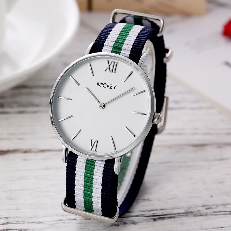 Women Simple Ultrathin Nylon Canvas Band Watch Mickey Mouse Ladies Quartz Waterproof Wristwatch Student Clock Gift Relojes Mujer
Women Simple Ultrathin Nylon Canvas Band Watch Mickey Mouse Ladies Quartz Waterproof Wristwatch Student Clock Gift Relojes Mujer