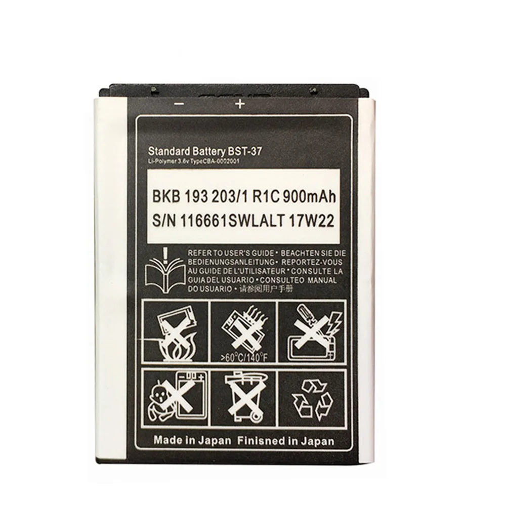 BST 37 3 7 V 900mAh запасная батарея телефона для Sony Ericsson K608i Z530 K200i Z520i K750 K600i K610i J100i W810i W800i