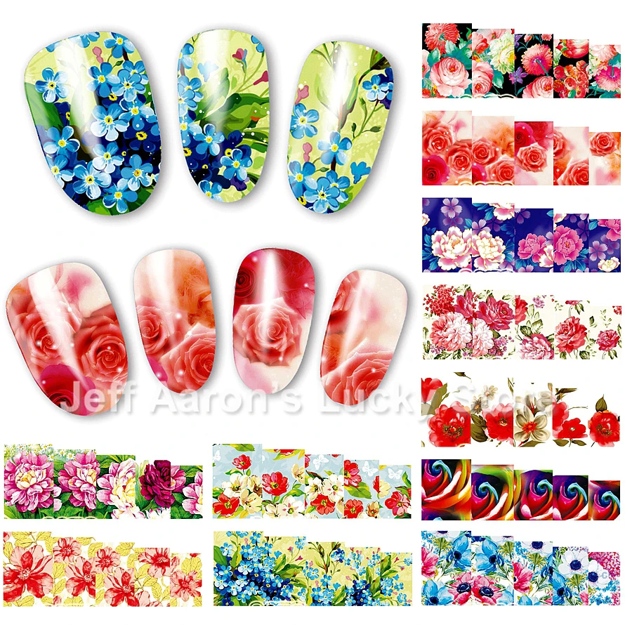 12sheets/pack Beauty Flower Design Water Transfer Nail Art Stickers DIY Nail Wraps Decals Decoration Tools 146156
12sheets/pack Beauty Flower Design Water Transfer Nail Art Stickers DIY Nail Wraps Decals Decoration Tools 146156
