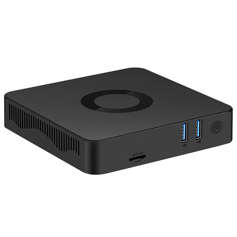 Четырехъядерный мини ПК для Gemini Lake N4100 4 ГБ 64 Гб поддержка M.2 HD MI/VGA двойной дисплей