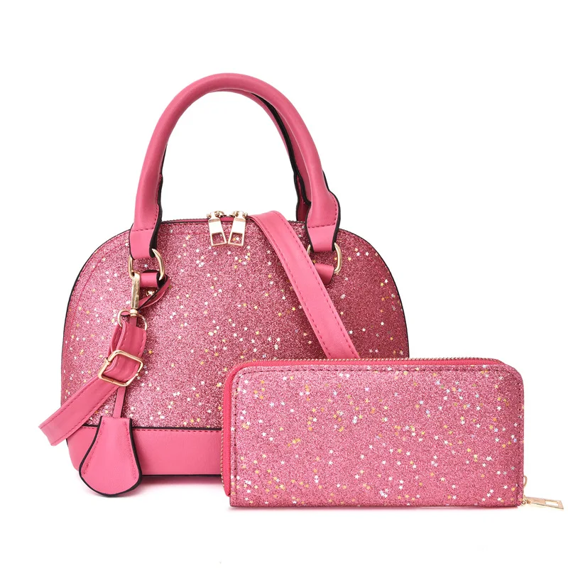 2Pcs/Set Dome Bag Set Women PU Leather Shell Handbag Solid Color Messenger Bag Zipper Coin Wallet Purse Crossbody Shoulder Bags
2Pcs/Set Dome Bag Set Women PU Leather Shell Handbag Solid Color Messenger Bag Zipper Coin Wallet Purse Crossbody Shoulder Bags