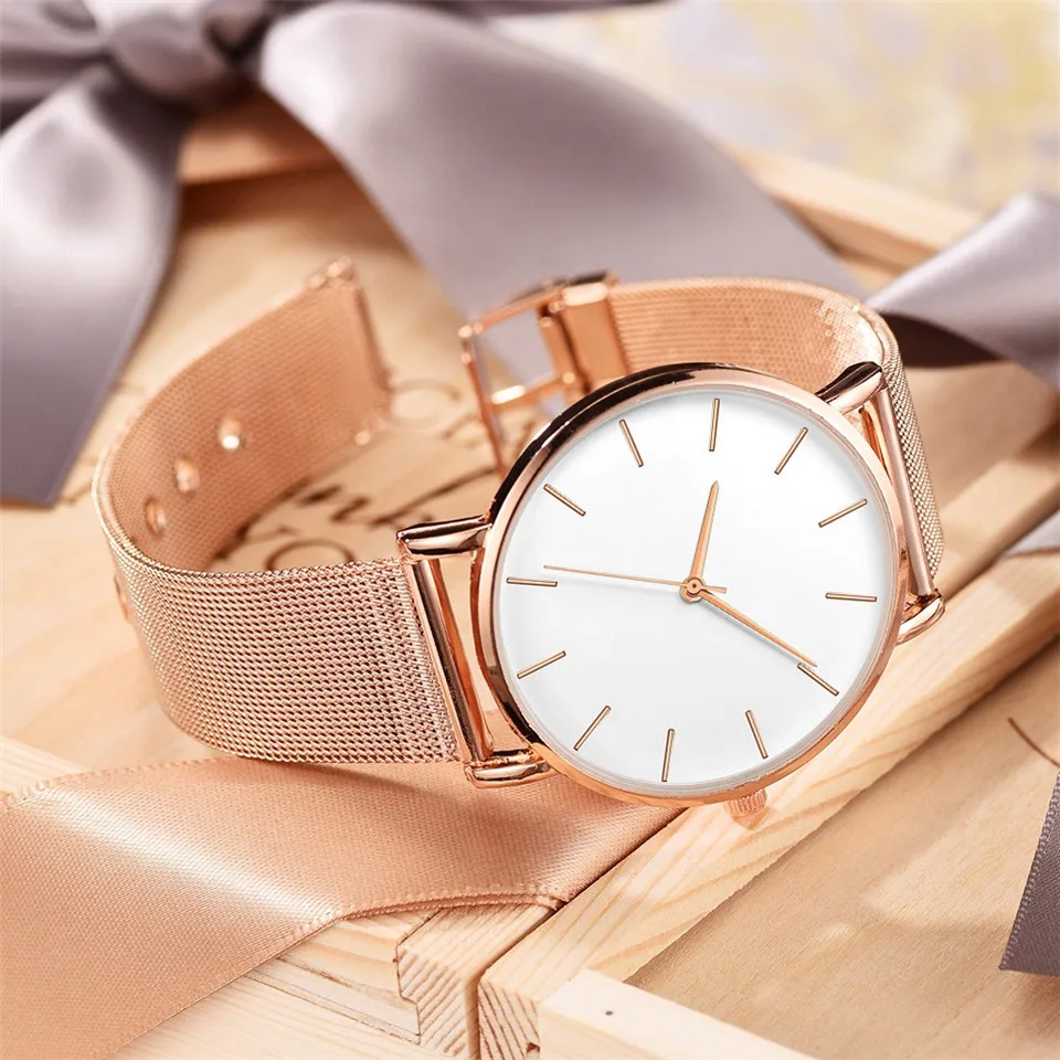 Women Watch Rose Gold Montre Femme 2020 Women's Mesh Belt ultra-thin Fashion relojes para mujer Luxury Wrist Watches reloj mujer
Women Watch Rose Gold Montre Femme 2020 Women's Mesh Belt ultra-thin Fashion relojes para mujer Luxury Wrist Watches reloj mujer