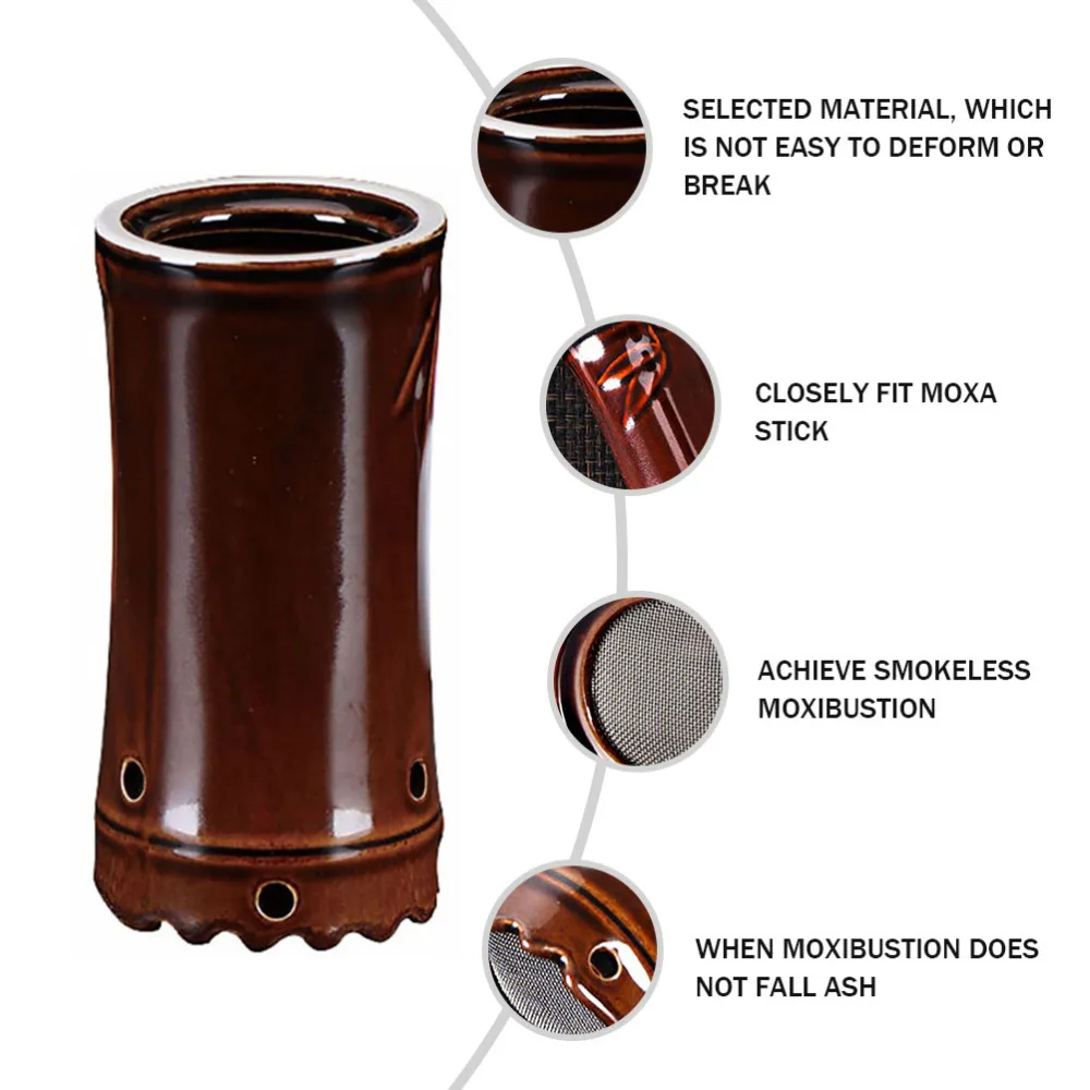 1pc Moxibustion Can Ash Net Design Ceramic Manual Moxibustion Pot Moxa Burner 
1pc Moxibustion Can Ash Net Design Ceramic Manual Moxibustion Pot Moxa Burner