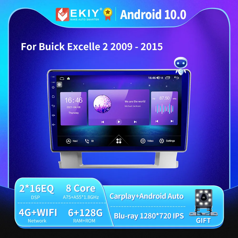 EKIY T900A радио 2 Din Android для Buick Excelle 2 2009-2015 Автомобильный мультимедийный видеоплеер стерео приемник GPS навигатор Carplay
EKIY T900A радио 2 Din Android для Buick Excelle 2 2009-2015 Автомобильный мультимедийный видеоплеер стерео приемник GPS навигатор Carplay