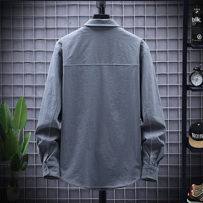 Tooling long-sleeved shirts men's loose in the autumn of 2021 vintage Japanese lapel shirt men's coat
Tooling long-sleeved shirts men's loose in the autumn of 2021 vintage Japanese lapel shirt men's coat