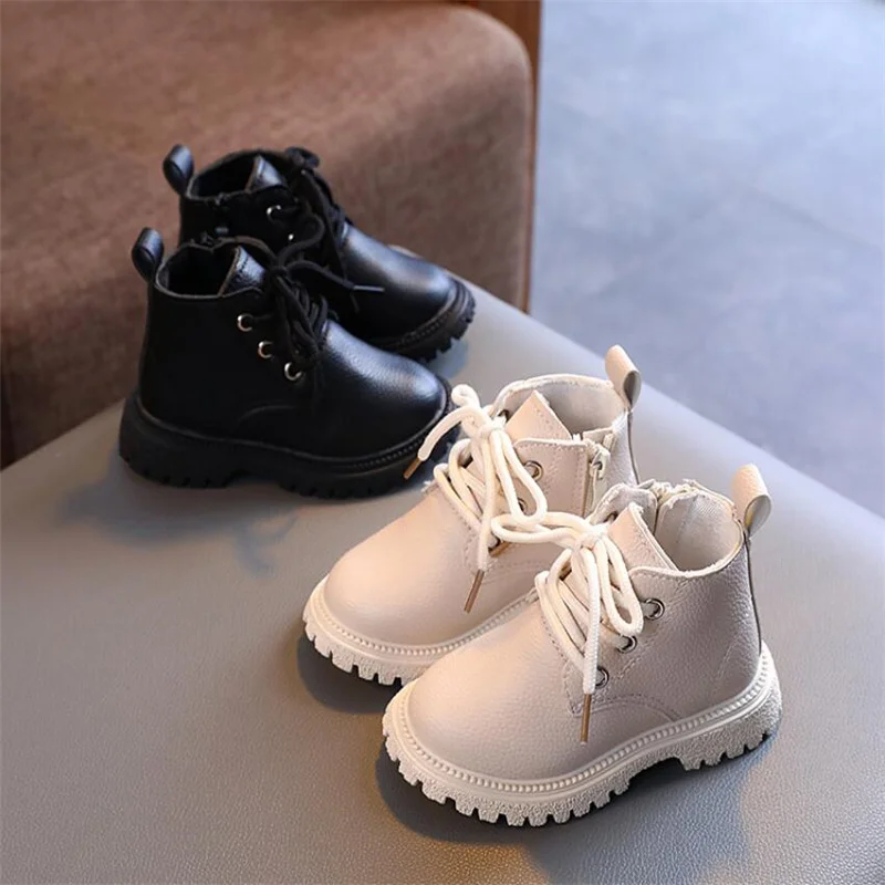 Martin boots for kids Autumn Winter Boys British leather boots Fashion Lace up to keep warm boots Girls' single boots size 21-30
Martin boots for kids Autumn Winter Boys British leather boots Fashion Lace up to keep warm boots Girls' single boots size 21-30