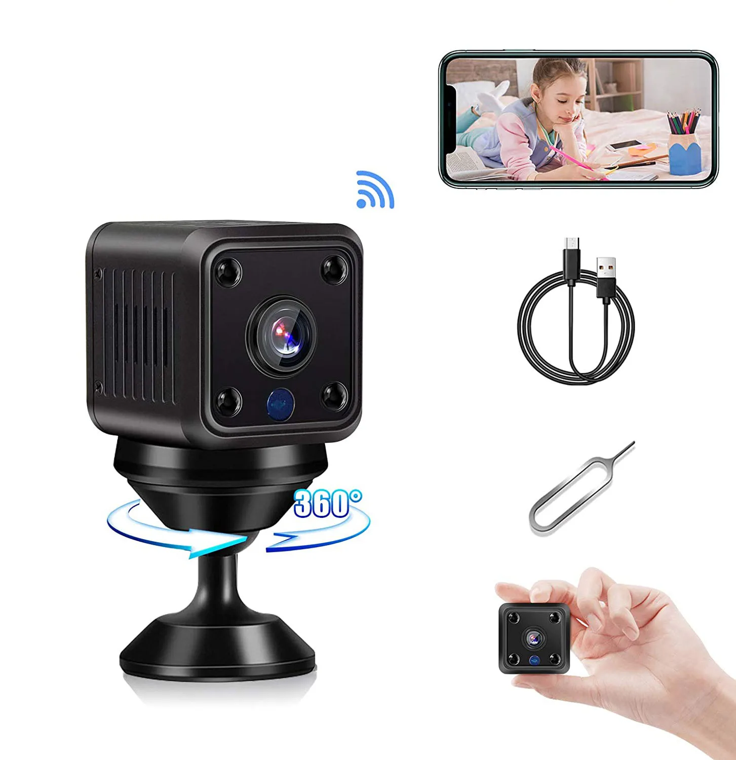 2MP 1080P 150 Degree IP Camera Magnetic Wireless Intercom Baby Monitor Home Security CCTV Camera Night Vision Motion Detection
2MP 1080P 150 Degree IP Camera Magnetic Wireless Intercom Baby Monitor Home Security CCTV Camera Night Vision Motion Detection