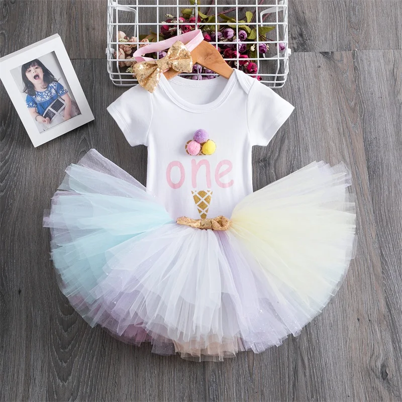 Фото Платье для новорожденных девочек 1 год платья дня рождения - купить