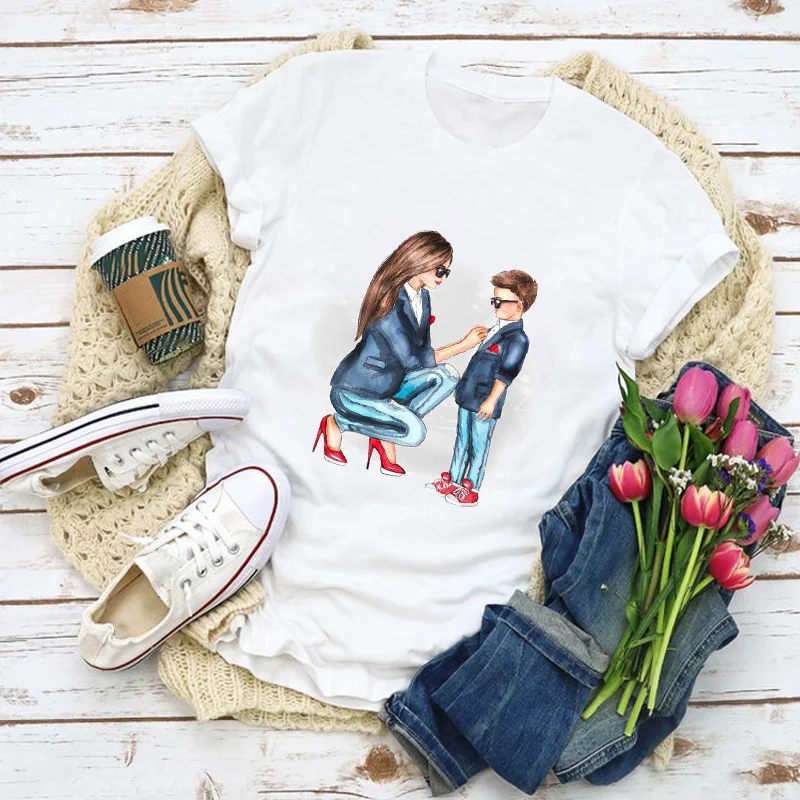 Women Graphic Cartoon Mom Mama Boy Fashion Print Love Summer Shirt Tops Lady Clothes T-shirt Womens Clothing Tee Female T Shirt 
Women Graphic Cartoon Mom Mama Boy Fashion Print Love Summer Shirt Tops Lady Clothes T-shirt Womens Clothing Tee Female T Shirt