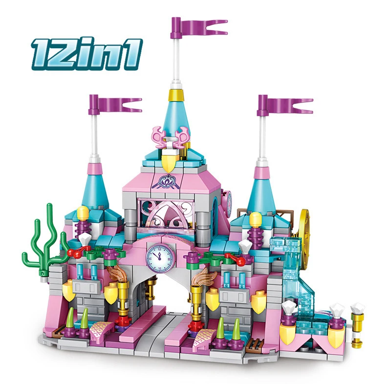 12 In 1 Girl Toy Cartoon Princess Castle Model Building Block DIY City House Castle Building Brick Children's Toy Birthday Gift
12 In 1 Girl Toy Cartoon Princess Castle Model Building Block DIY City House Castle Building Brick Children's Toy Birthday Gift