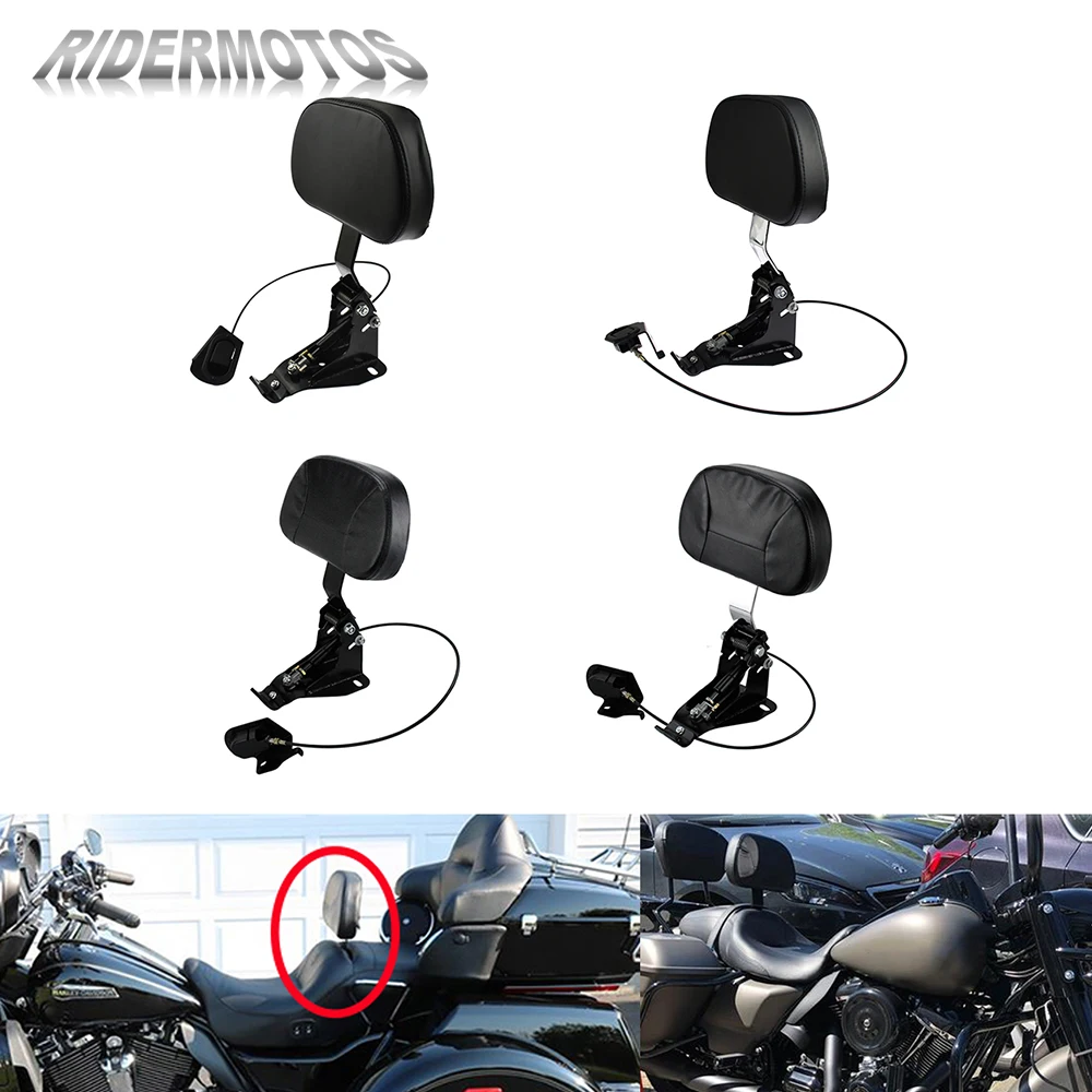 Motorcycle Driver Rider Backrest + Adjustable Mounting Kit For Harley Touring Electra Glide Road King Street Glide FLHX 09-2021
Motorcycle Driver Rider Backrest + Adjustable Mounting Kit For Harley Touring Electra Glide Road King Street Glide FLHX 09-2021