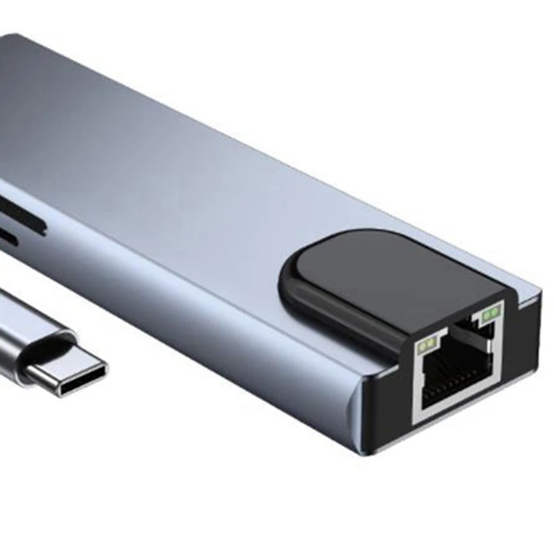 6 in 1 Type C Hub HDMI 4K USB C Hub to Gigabit Ethernet Rj49 Lan Adapter for Mac Book Pro Thunderbolt 3 USB-C Charger 
6 in 1 Type C Hub HDMI 4K USB C Hub to Gigabit Ethernet Rj49 Lan Adapter for Mac Book Pro Thunderbolt 3 USB-C Charger