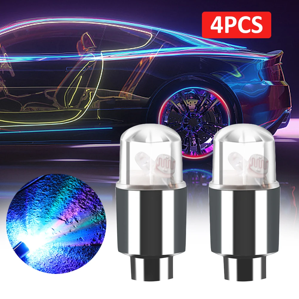 4PCS Bicycle Lights Motorcycle Car Tyre Tire Aluminum Air Valve Stem Cap Wheel Decoration Lamp Colorful LED Flashing Light
4PCS Bicycle Lights Motorcycle Car Tyre Tire Aluminum Air Valve Stem Cap Wheel Decoration Lamp Colorful LED Flashing Light