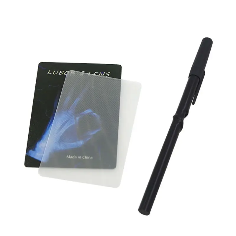 LUBORS LENS Card And Pen Perspective Distortion Close Up Street Magic Tricks Kids Toy Tricky Gimmick Easy To Do For Beginner
LUBORS LENS Card And Pen Perspective Distortion Close Up Street Magic Tricks Kids Toy Tricky Gimmick Easy To Do For Beginner