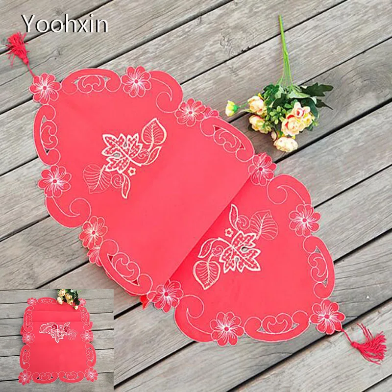 Luxury lace 2 styles red Embroidery bed Table Runner flag cloth cover kitchen Wedding Christmas birthday tablecloth home decor
Luxury lace 2 styles red Embroidery bed Table Runner flag cloth cover kitchen Wedding Christmas birthday tablecloth home decor