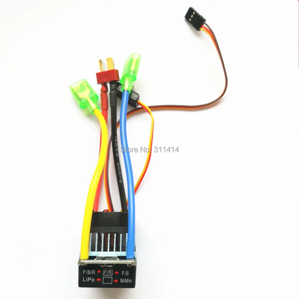 Водонепроницаемый матовый ESC 160A 320A 480A 2S 3S с вентилятором 5V 1A 3A BEC T-Plug для 1/10 RC Car Boat |
