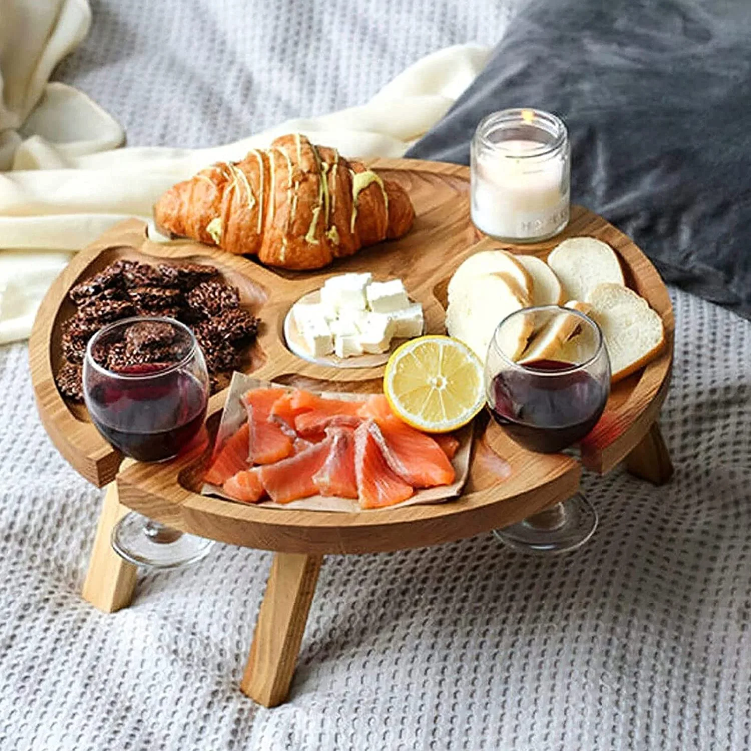 2 In 1 Wine Glass Rack Wooden Outdoor Wine Table Folding Picnic-table With Glass Holder Outdoor Portable Picnic Folding Table
2 In 1 Wine Glass Rack Wooden Outdoor Wine Table Folding Picnic-table With Glass Holder Outdoor Portable Picnic Folding Table
