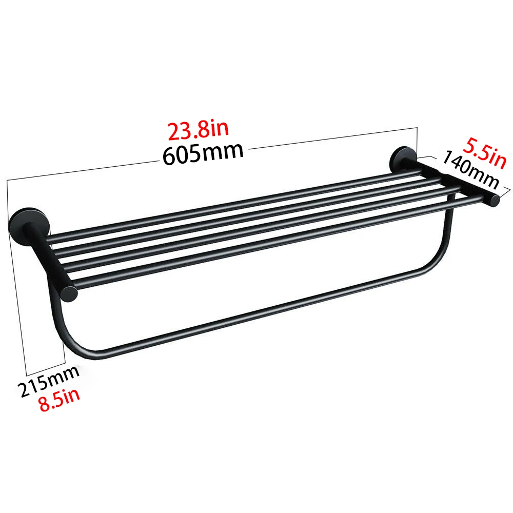 245X170X620 Modern Bathroom Black Hardware Set Stainless Steel Towel Rack Paper Towel Holder Towel Bar Hook Bathroom Accessorie
245X170X620 Modern Bathroom Black Hardware Set Stainless Steel Towel Rack Paper Towel Holder Towel Bar Hook Bathroom Accessorie