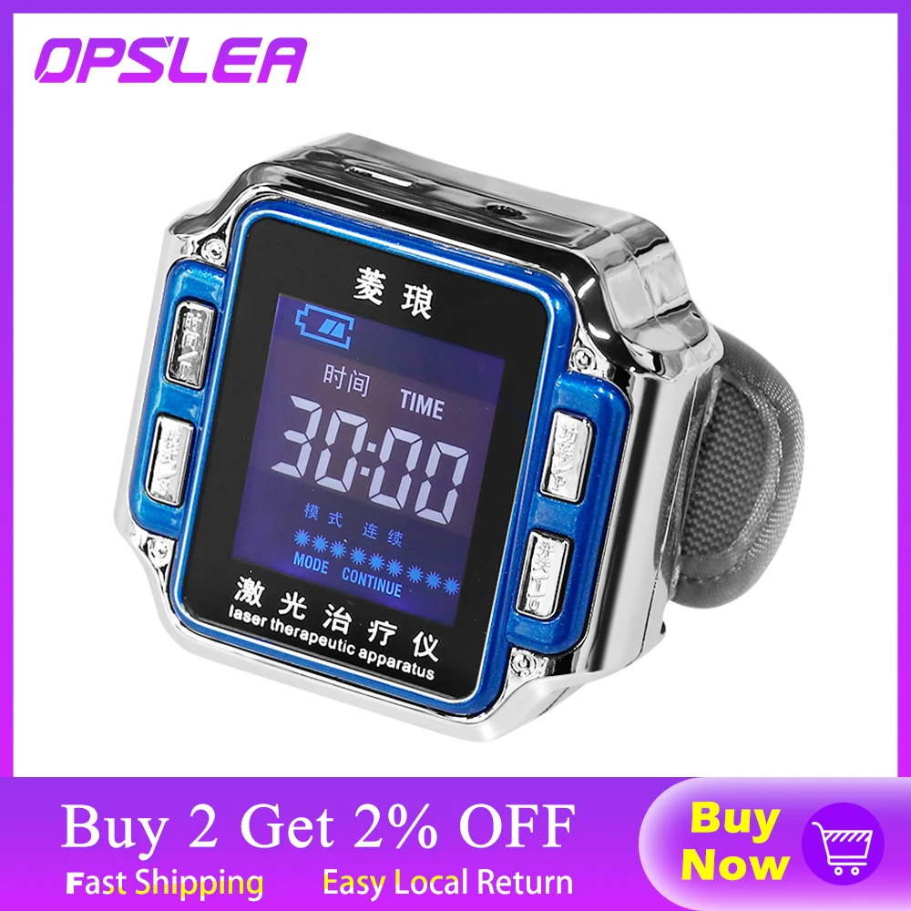 650nm Laser/Light physiotherapy Sinusitis Wrist Watch Diode LLLT For diabetes hypertension Treatment Diabetic Therapy instrument
650nm Laser/Light physiotherapy Sinusitis Wrist Watch Diode LLLT For diabetes hypertension Treatment Diabetic Therapy instrument