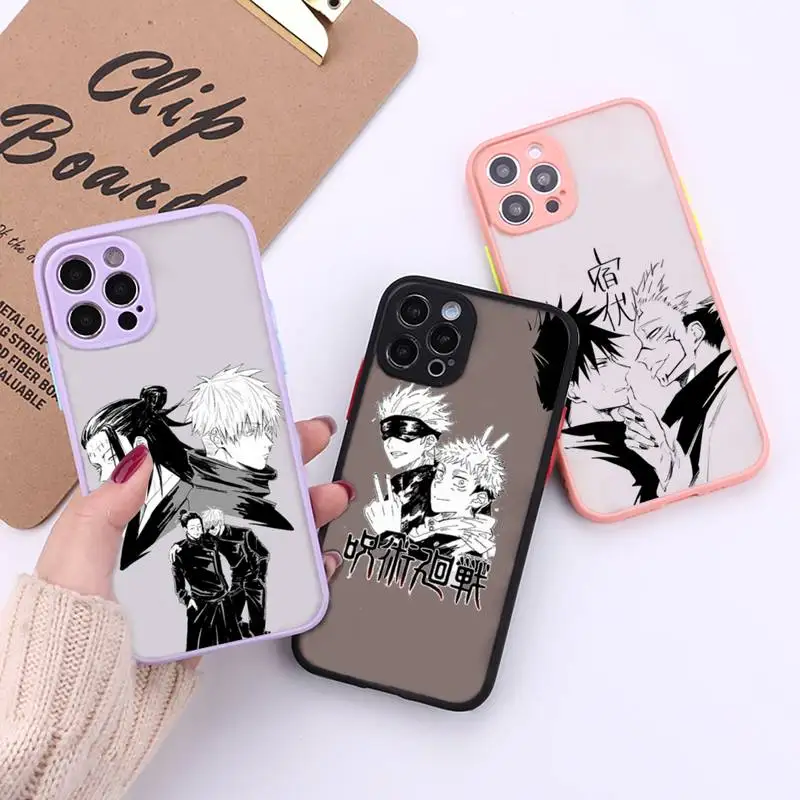 Jujutsu Kaisen Anime Phone Case For iPhone 12 11 Mini Pro XR XS Max 7 8 Plus X Matte transparent Back Cover
Jujutsu Kaisen Anime Phone Case For iPhone 12 11 Mini Pro XR XS Max 7 8 Plus X Matte transparent Back Cover