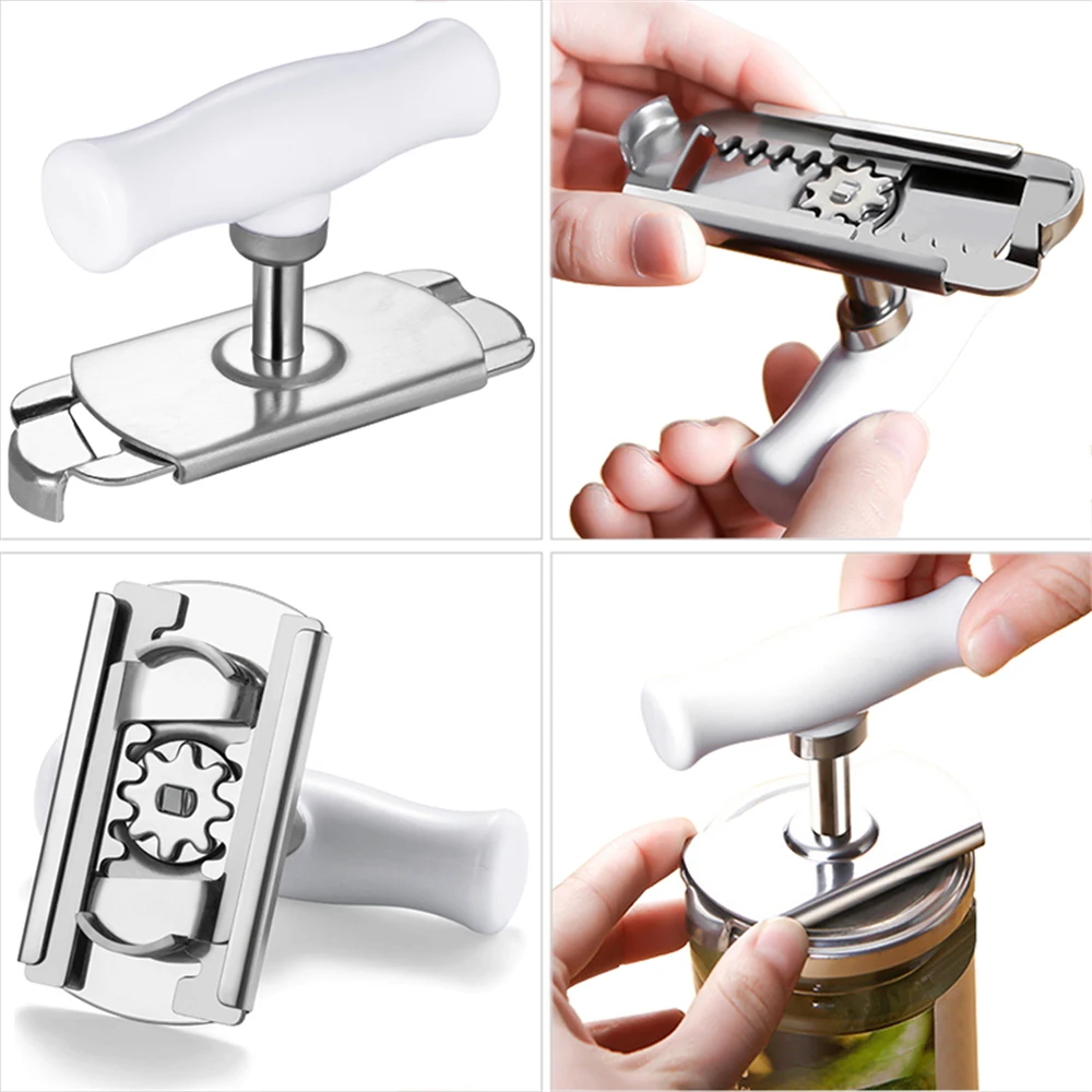 Adjustable Manual Stainless Steel Easy Can Jar Opener 1-4 Inches Cap Lid Openers Tool Kitchen Gadgets Bottle Opener
Adjustable Manual Stainless Steel Easy Can Jar Opener 1-4 Inches Cap Lid Openers Tool Kitchen Gadgets Bottle Opener