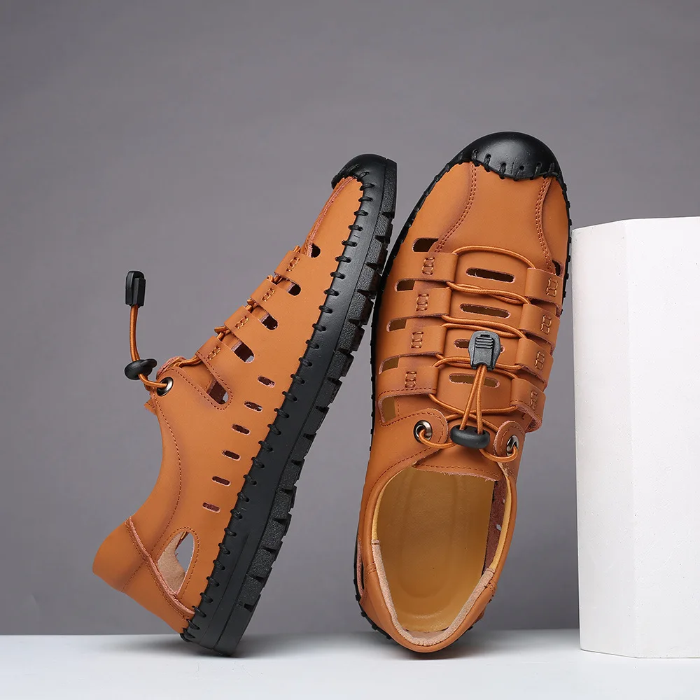 New Summer Shoes Men Sandals Genuine Leather High Quality Men's Casual Shoes Male Brand Sandals Non-slip Plus Size 38-44
New Summer Shoes Men Sandals Genuine Leather High Quality Men's Casual Shoes Male Brand Sandals Non-slip Plus Size 38-44