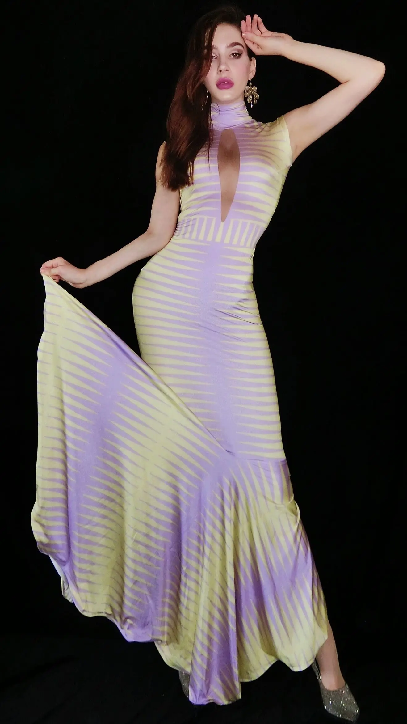 New Yellow Purple Splicing Long Evening Party Dress Birthday Celebrate Outfit Women Dancer Show Wear Prom Elegant Dresses 2021
New Yellow Purple Splicing Long Evening Party Dress Birthday Celebrate Outfit Women Dancer Show Wear Prom Elegant Dresses 2021
