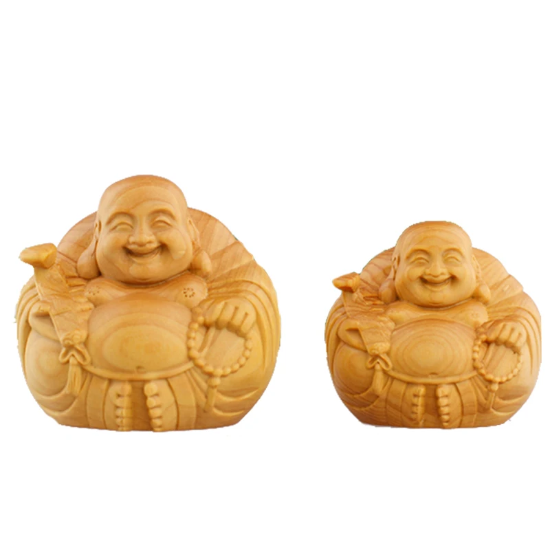 JIA-GUI LUO Chinese style boxwood carving crafts Maitreya statue home decor Valentine's Day gift A020
JIA-GUI LUO Chinese style boxwood carving crafts Maitreya statue home decor Valentine's Day gift A020