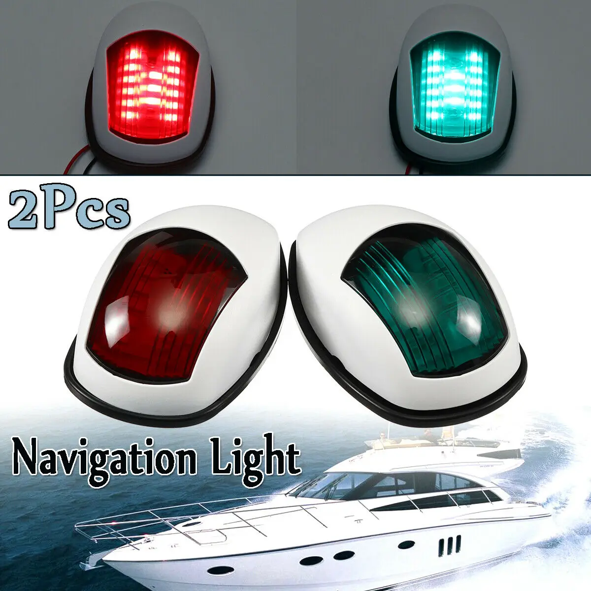 2pcs LED Navigation Light Signal Warning Lamp Signal Lamp For Marine Boat Yacht For Universal Truck Side Marker Lights
2pcs LED Navigation Light Signal Warning Lamp Signal Lamp For Marine Boat Yacht For Universal Truck Side Marker Lights