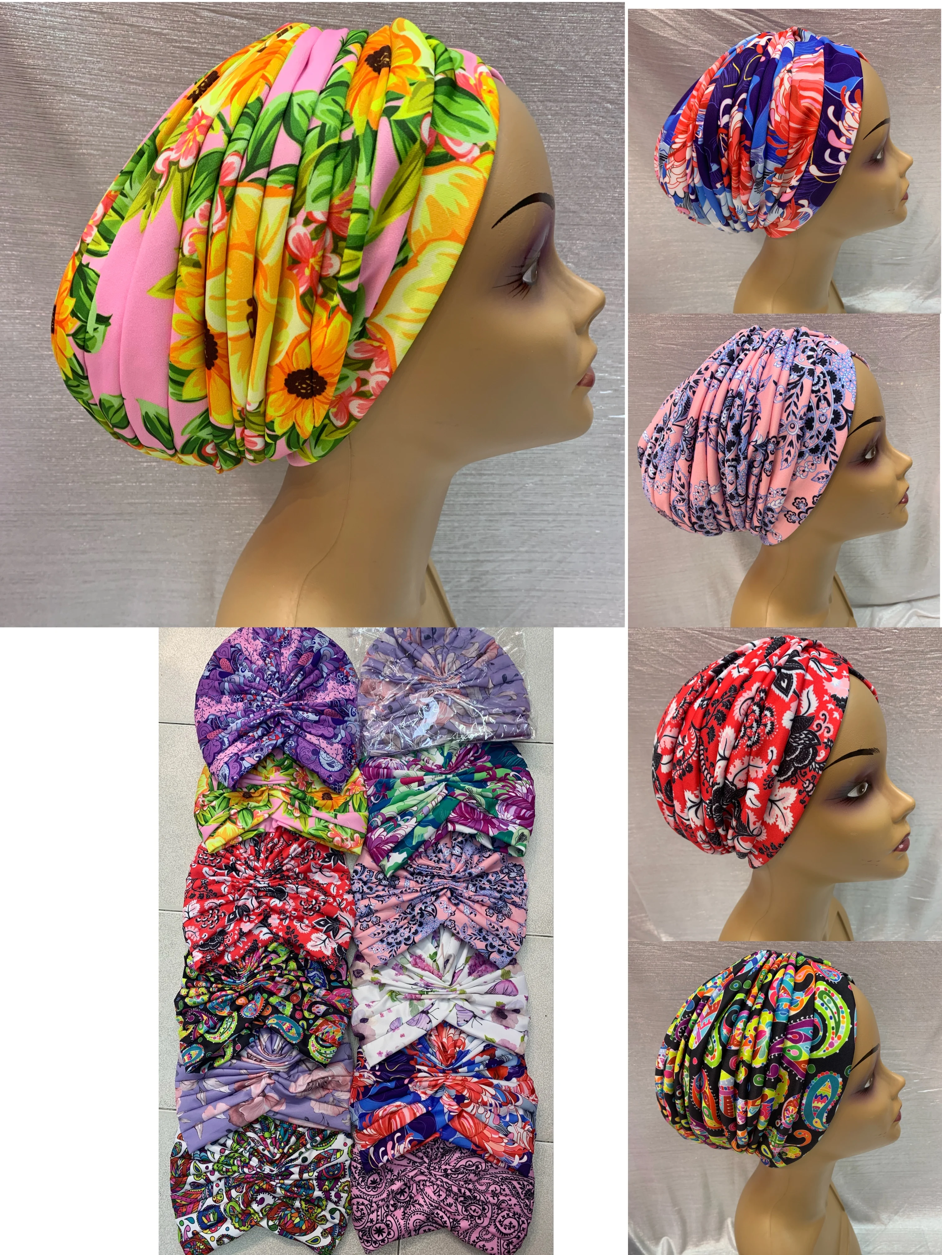 Latest African Auto Geles Aso Oke Headtie Already Made Headwear Muslim Turban Cap For Women Ready Female Head Wraps 12Pcs/Bag
Latest African Auto Geles Aso Oke Headtie Already Made Headwear Muslim Turban Cap For Women Ready Female Head Wraps 12Pcs/Bag