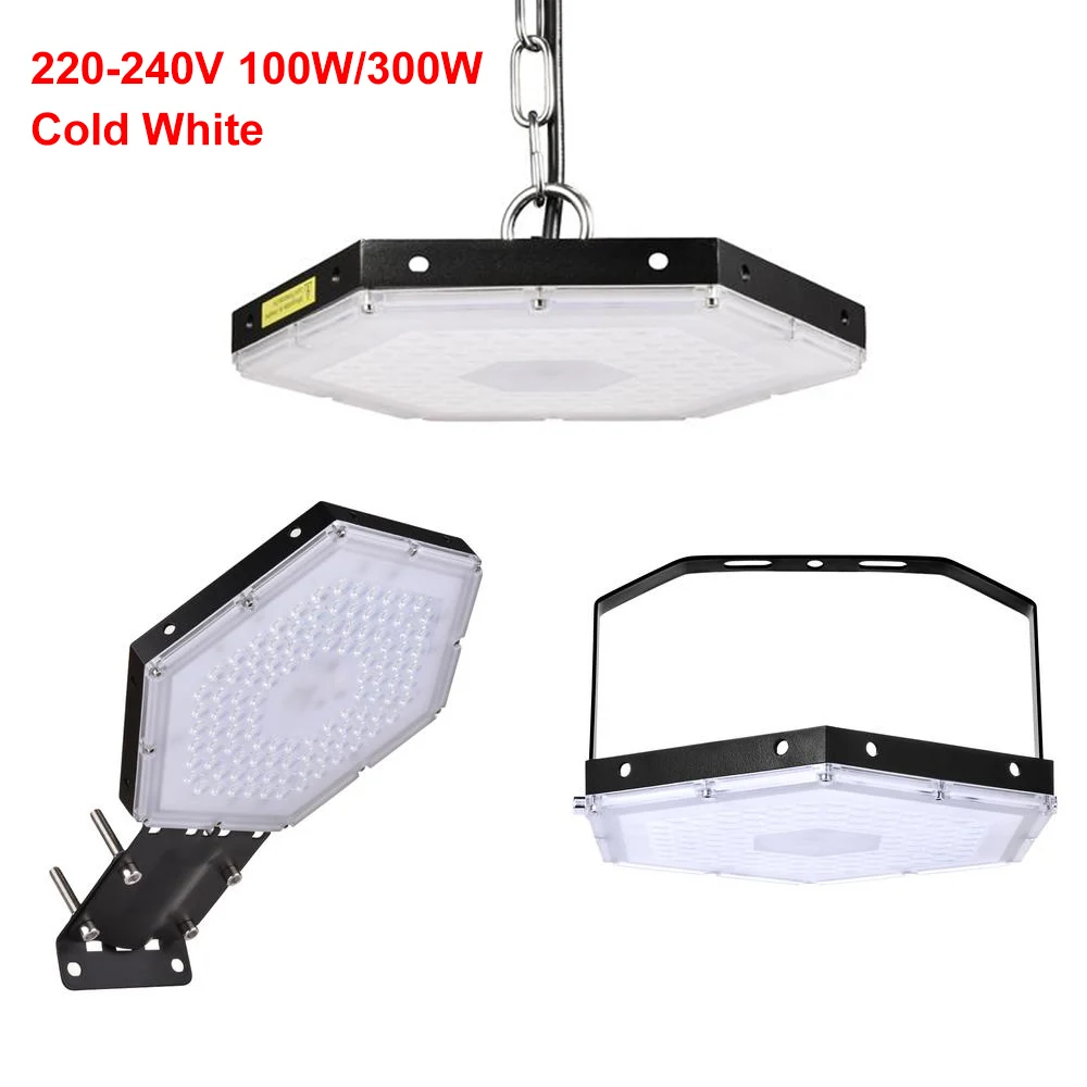 100W 300W Honeycomb LED High Bay Light 220-240V Waterproof Warehouse Garage Light Super Bright Commercial Industrial Lighting
100W 300W Honeycomb LED High Bay Light 220-240V Waterproof Warehouse Garage Light Super Bright Commercial Industrial Lighting