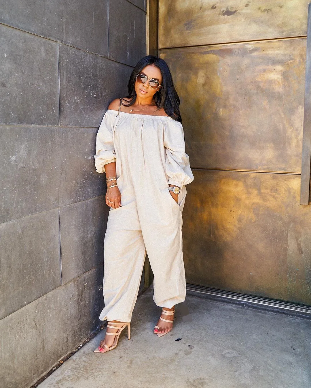 Solid color loose shoulder Wholesale Best Top Fashion Sexy One Piece Ladies Long Sleeve Tops Bodysuit Workwear Printed Jumpsuit
Solid color loose shoulder Wholesale Best Top Fashion Sexy One Piece Ladies Long Sleeve Tops Bodysuit Workwear Printed Jumpsuit