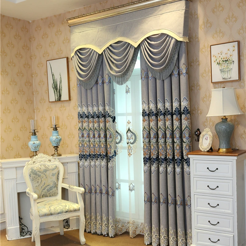European Embroidered Curtains for Living Room Luxury Tulle Curtain for Bedroom Window Treatment Curtains High Shading 70%-90%
European Embroidered Curtains for Living Room Luxury Tulle Curtain for Bedroom Window Treatment Curtains High Shading 70%-90%