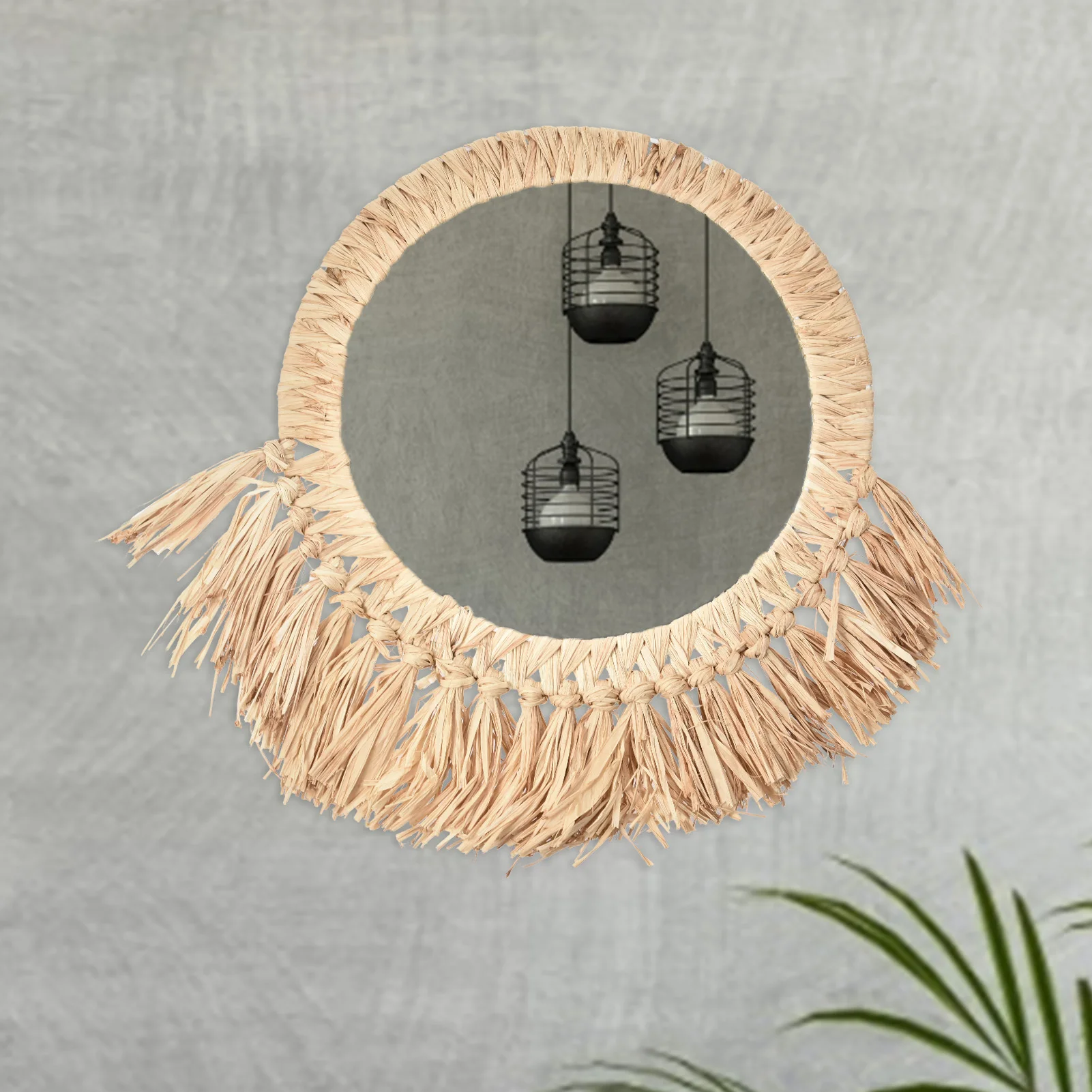 Retro Moroccan Style Handmade Straw Woven Mirror Home Model Room Villa Hotel Art Wall-mounted Makeup Mirror Porch Decor Mirror
Retro Moroccan Style Handmade Straw Woven Mirror Home Model Room Villa Hotel Art Wall-mounted Makeup Mirror Porch Decor Mirror
